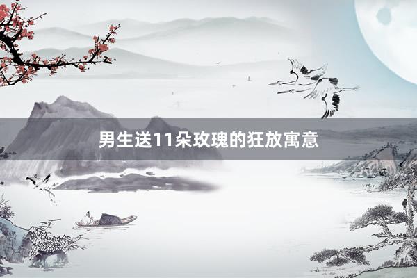 男生送11朵玫瑰的狂放寓意
